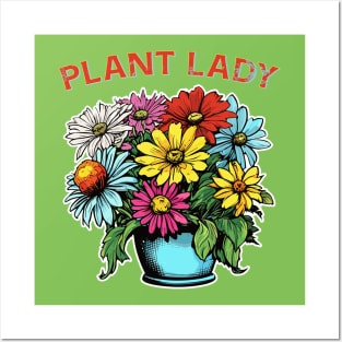 Plant Lady´s flower Pot Posters and Art